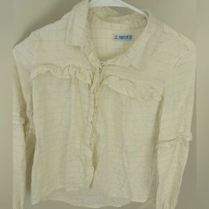 Girls Mayoral Button Down Blouse